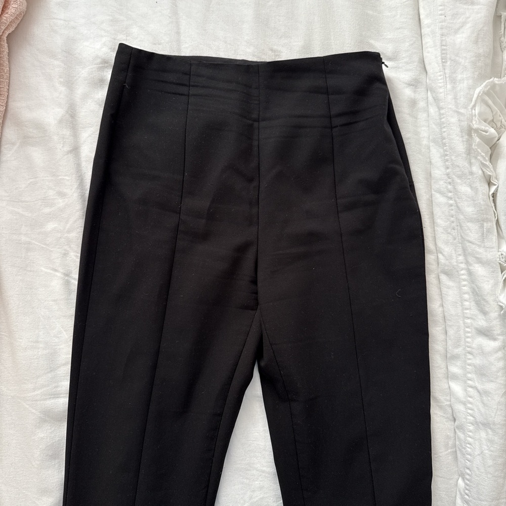 Zara Black High-Waisted Women's Trousers